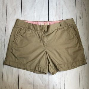 J Crew Chino Khaki Shorts Sz 12